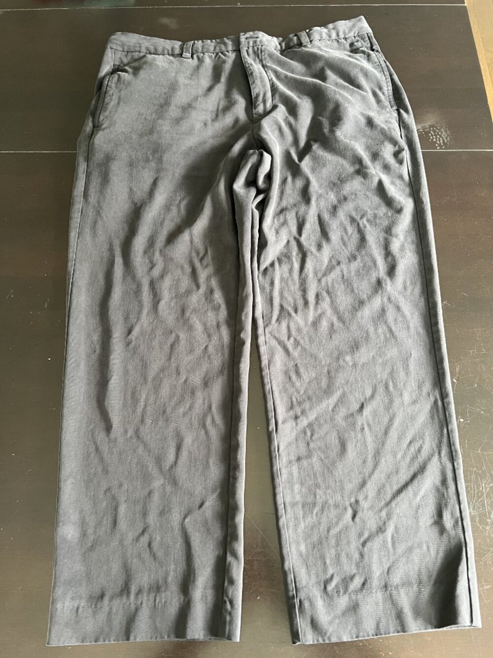 Tommy Bahama 100% Silk Trousers – Charcoal – Size 42